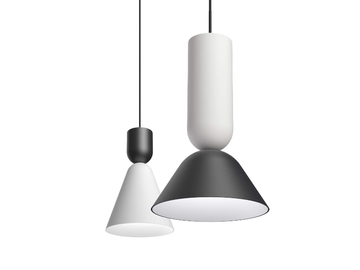 ZOE DUO - LED powder coated aluminium pendant lamp by Intra lighting - view 2